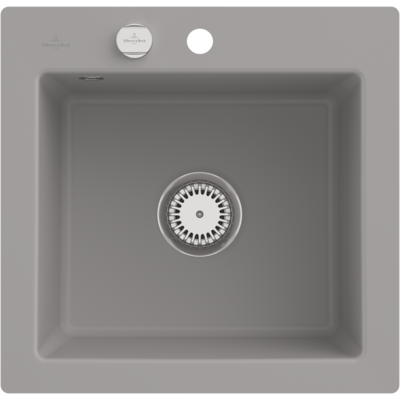 Villeroy und Boch Subway Flächenbündige Spüle 33152FKD mit Ablaufgarnitur und Exzenterbetätigung, Fossil Villeroy und Boch Subway Flächenbündige Spüle 33152FKD mit Ablaufgarnitur und Exzenterbetätigung, Fossil