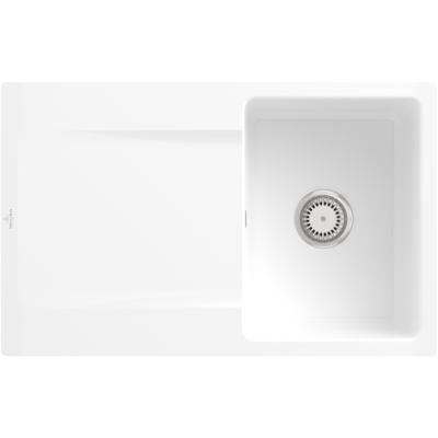 Villeroy & Boch Weiße Spüle - Reversibel, 45cm, TitanCeram Villeroy & Boch Weiße Spüle - Reversibel, 45cm, TitanCeram