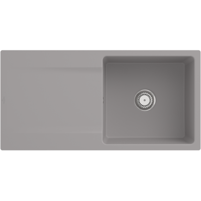 Villeroy und Boch Siluet Flächenbündige Spüle 33361FKD mit Ablaufgarnitur und Handbetätigung, Fossil Villeroy und Boch Siluet Flächenbündige Spüle 33361FKD mit Ablaufgarnitur und Handbetätigung, Fossil