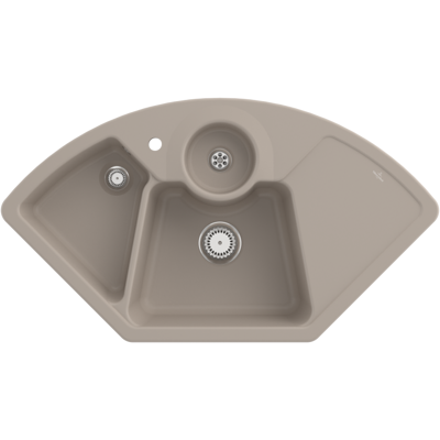 Villeroy & Boch Elegante Eckspüle - Keramikspüle Villeroy & Boch Elegante Eckspüle - Keramikspüle