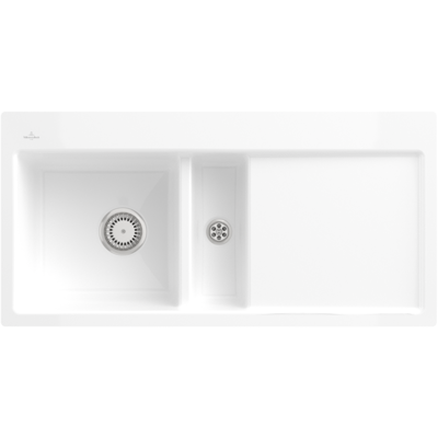 Villeroy & Boch Subway Flächenbündige Spüle - Becken links, 60cm, Snow White Villeroy & Boch Subway Flächenbündige Spüle - Becken links, 60cm, Snow White