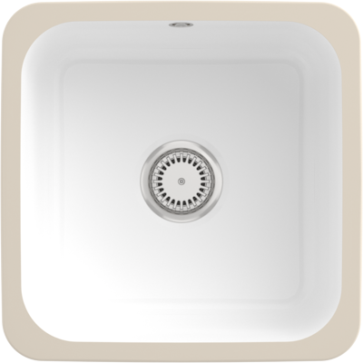 Villeroy & Boch Weißer CeramicPlus Ein-Kammer-Unterbauwaschbecken Villeroy & Boch Weißer CeramicPlus Ein-Kammer-Unterbauwaschbecken