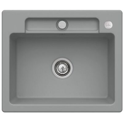 Villeroy & Boch Villeroy&boch - Stein CeramicPlus 1-Becken Spüle - Grau Villeroy & Boch Villeroy&boch - Stein CeramicPlus 1-Becken Spüle - Grau