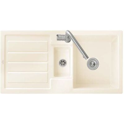 Villeroy & Boch Einbauspüle Flavia 60 1010x510mm Exc-Garn. aus Keramik Almond - Küchenspüle Villeroy & Boch Einbauspüle Flavia 60 1010x510mm Exc-Garn. aus Keramik Almond - Küchenspüle