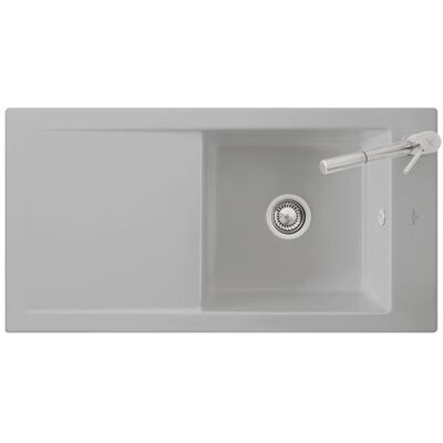 Villeroy und Boch Timeline 60 Flat Flächenbündige Spüle 67900FR1 Spülbecken, weiß Villeroy und Boch Timeline 60 Flat Flächenbündige Spüle 67900FR1 Spülbecken, weiß