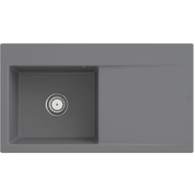 Villeroy & Boch Subway Einbauspüle - Linkes Becken - Manuelle Ablaufgarnitur - Stone Villeroy & Boch Subway Einbauspüle - Linkes Becken - Manuelle Ablaufgarnitur - Stone