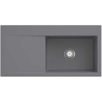 Villeroy und Boch Subway Style 60 Einbauspüle 336101SL Becken rechts, Ablaufgarnitur mit Handbetätigung, 1000 x 510 mm, Stone Villeroy und Boch Subway Style 60 Einbauspüle 336101SL Becken rechts, Ablaufgarnitur mit Handbetätigung, 1000 x 510 mm, Stone
