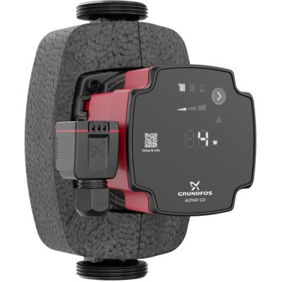 Grundfos ALPHA1 GO Hocheffizienz-Umwälzpumpe 93074202 25-40 180, DN25, 180 mm, geregelt Grundfos ALPHA1 GO Hocheffizienz-Umwälzpumpe 93074202 25-40 180, DN25, 180 mm, geregelt