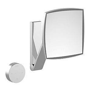 Keuco iLook_move Kosmetikspiegel 17613179006 beleuchtet, 200 x 200 mm, Aluminium-finish, UP-Kabelführung