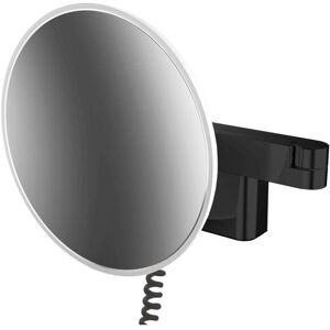Emco evo LED-Rasier-/Kosmetikspiegel 109513345 schwarz, Vergrößerung 5-fach, Ø 209 mm, rund, Stecker, lightsystem Emco evo LED-Rasier-/Kosmetikspiegel 109513345 schwarz, Vergrößerung 5-fach, Ø 209 mm, rund, Stecker, lightsystem