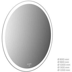 Emco MI 310+ LED-Lichtspiegel - Rund, 800mm, Touch-Bedienfeld Emco MI 310+ LED-Lichtspiegel - Rund, 800mm, Touch-Bedienfeld