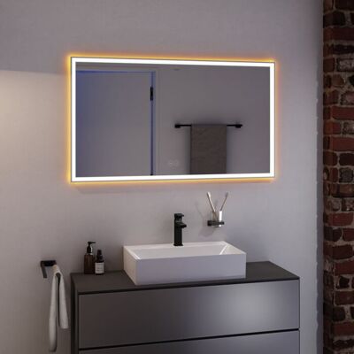 Hansgrohe Xarita E Spiegel - Touch, LED, Mattweiß Hansgrohe Xarita E Spiegel - Touch, LED, Mattweiß