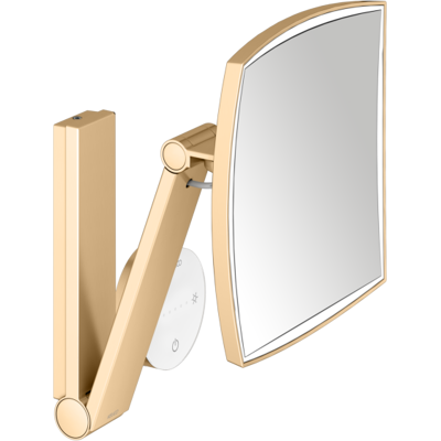 KEUCO iLook_move Kosmetikspiegel 17613259002 eckig, 5-fache Vergrößerung, beleuchtet, mit Bedienfeld, Wandmodell, Messing gebürstet KEUCO iLook_move Kosmetikspiegel 17613259002 eckig, 5-fache Vergrößerung, beleuchtet, mit Bedienfeld, Wandmodell, Messing gebürstet