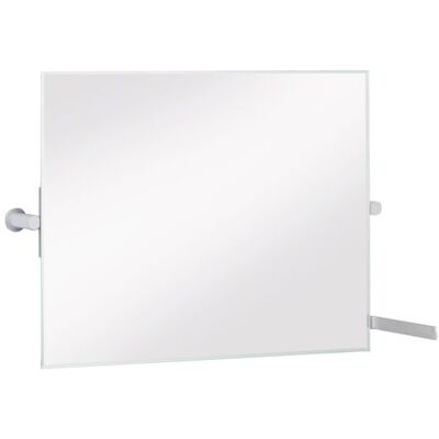 KEUCO Wandspiegel - 34986 - Hochwertiger Kristall, Verstellbar, Aluminium-Finish KEUCO Wandspiegel - 34986 - Hochwertiger Kristall, Verstellbar, Aluminium-Finish
