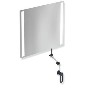 Hewi Modell 801 LED schwenkbarer Spiegel - Wandmontage, 600x540mm, Anthrazit Hewi Modell 801 LED schwenkbarer Spiegel - Wandmontage, 600x540mm, Anthrazit