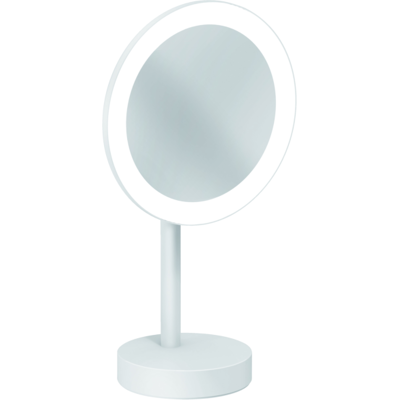 Kludi VELA R LED Kosmetikspiegel - 3-fach Vergrößerung - Mattweiß Kludi VELA R LED Kosmetikspiegel - 3-fach Vergrößerung - Mattweiß