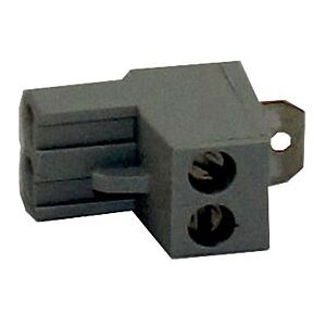 Wolf Gegenstecker grau 2-polig 2744615 mit Brücke, für KM-Modul