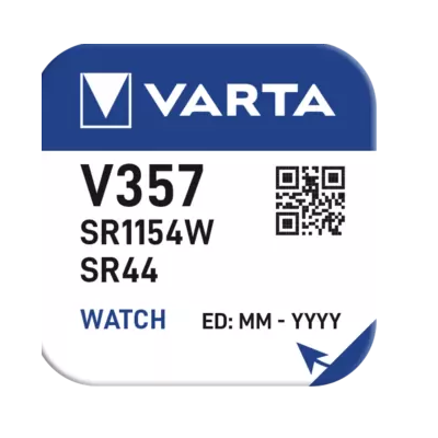 Cons.Varta Uhren-Batterie 00357101111 3mAh/Silber V 357 Stk.1 Cons.Varta Uhren-Batterie 00357101111 3mAh/Silber V 357 Stk.1