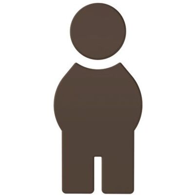 Hewi 801 Symbol Mann 801.91.01084 umbra, selbstklebend Hewi 801 Symbol Mann 801.91.01084 umbra, selbstklebend