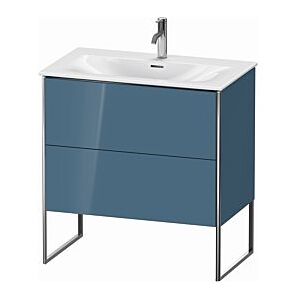 Duravit XSquare Waschtisch-Unterschrank XS452404747 81x84x47,8cm, Stone Blue hochglanz, 2 Auszüge