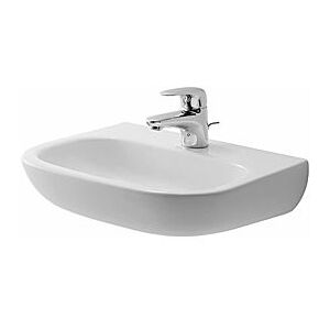 Duravit D-Code Waschtisch 0707450000 45 x 34 cm, ohne Überlauf, 1 Hahnloch, weiss