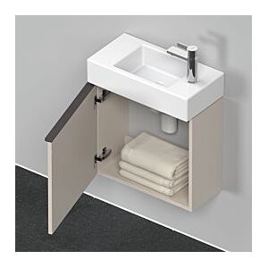 Duravit D-Neo Waschtisch-Unterschrank DE4219L9191 48,4 x 22,2 cm, Taupe Matt, wandhängend, 1 Türe, links