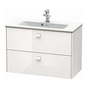 Duravit Brioso Waschtischunterbau BR411102222 Compact 820x553 mm, Weiß Hochglanz, 2 Auszüge