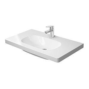 Duravit D-Code Möbelwaschtisch 03528500702 ohne Überlauf, weiss, 85 x 48 cm