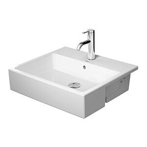 Duravit Vero Air Halbeinbauwaschtisch 03825500001 weiß wondergliss, 55x47cm, mit Hahnloch und Überl.