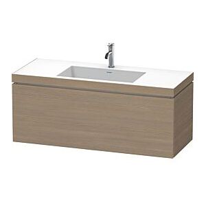 Duravit L-Cube Waschtisch-Unterschrank LC6919O3535 120 x 48 cm, 1 Hahnloch, Eiche terra, 1 Auszug