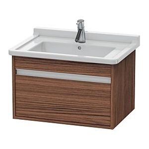 Duravit Ketho Waschtisch-Unterschrank KT666302121 65 x 45,5 cm, nussbaum dunkel, 1 Auszug, wandhängend