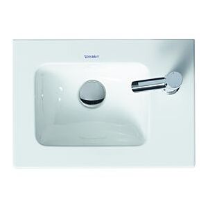 Duravit ME by Starck Handwaschbecken 07234300001 43 x 30 cm, weiss, wondergliss, mit Hahnloch