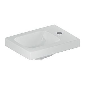 Geberit iCon light Handwaschbecken 501830001 38x28cm, Hahnloch rechts, ohne Überlauf, weiß