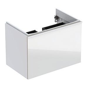 Geberit Acanto Waschtischunterschrank 500611012 74x53,5x47,6 cm, Glas weiß - weiß hochglanz