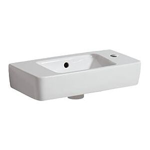 Geberit Waschtisch Renova Compact 276150600 weiss, KeraTect, 50 x 25 cm, mit Hahnloch rechts