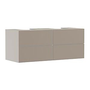 Hansgrohe Xevolos E Waschtischunterschrank 54197390 1370x555x550mm, 4 Schubladen, sandbeige matt, bronze Struktur