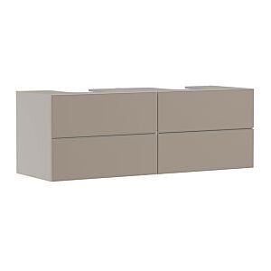 Hansgrohe Xevolos E Waschtischunterschrank 54200390 1570x555x550mm, 4 Schubladen, sandbeige matt, bronze Struktur