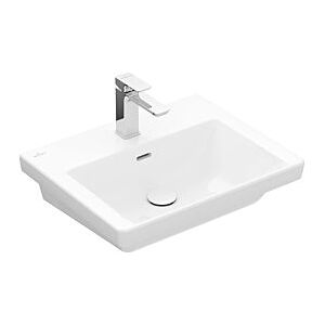 Villeroy und Boch Subway 3.0 Waschtisch 4A705501 55x44cm, mit 1 Hahnloch/mit Überlauf, weiß