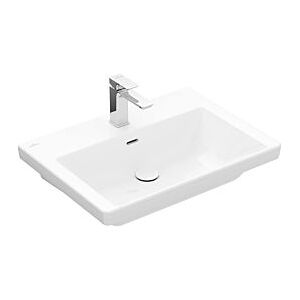 Villeroy und Boch Subway 3.0 Schrank-Waschtisch 4A706801 65x47cm, ohne Hahnloch/ohne Überlauf, weiß