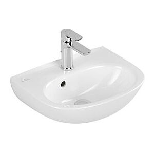 Villeroy und Boch O.novo Waschtisch 43404601 45x36cm, oval, Hahnloch ohne Überlauf, weiß