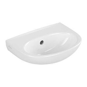 Villeroy und Boch O.novo Waschtisch 434036R1 36x27,5cm, oval, mit Überlauf, seitliche Hahnlöcher vorgestochen, weiß C-plus