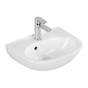 Villeroy und Boch O.novo Waschtisch 43404501 45x36cm, oval, Hahnloch mit Überlauf, weiß