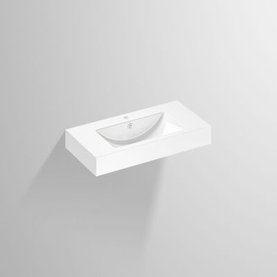 Alape WT.PR800H Wandwaschbecken Rechteckig Weiß - Waschbecken Alape WT.PR800H Wandwaschbecken Rechteckig Weiß - Waschbecken
