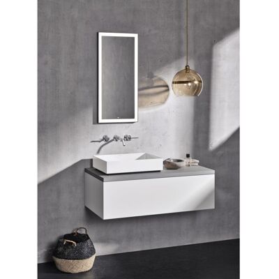 Alape FR375.S1 Lichtspiegel 6740001899 mattschwarz, 375x800x40mm Alape FR375.S1 Lichtspiegel 6740001899 mattschwarz, 375x800x40mm