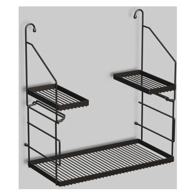 Alape AG. Utensilo Stahlregal für Ausgussbecken 8902000980 mattschwarz, pulverbeschichtet, 517 x 558 x 270 mm Alape AG. Utensilo Stahlregal für Ausgussbecken 8902000980 mattschwarz, pulverbeschichtet, 517 x 558 x 270 mm