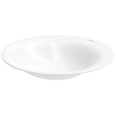 BetteLux Oval Badezimmerwaschbecken - 50x50cm, Weiß, Ohne Überlauf BetteLux Oval Badezimmerwaschbecken - 50x50cm, Weiß, Ohne Überlauf