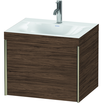 Duravit Nussbaum dunkel Wandmontierter C-bonded Waschtisch - Waschtisch und Unterschrank Duravit Nussbaum dunkel Wandmontierter C-bonded Waschtisch - Waschtisch und Unterschrank
