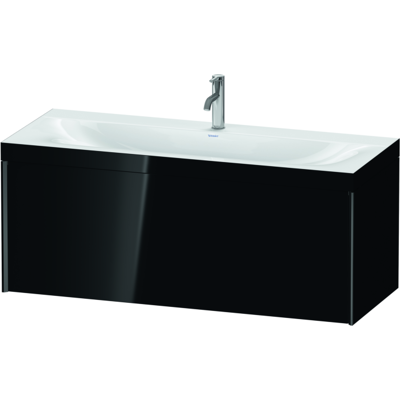 Duravit Schwarz Hochglanz Wandwaschbecken Set mit C-Bonded Rahmen XV4612OB240C Duravit Schwarz Hochglanz Wandwaschbecken Set mit C-Bonded Rahmen XV4612OB240C