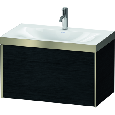Duravit Xviu C-Bonded Set Wandmontage Waschtisch - Eiche Schwarz Duravit Xviu C-Bonded Set Wandmontage Waschtisch - Eiche Schwarz