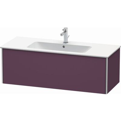 Duravit XSquare Waschtisch-Unterschrank XS407409494 121x40x47,8cm, 1 Auszug, Aubergine seidenmatt Duravit XSquare Waschtisch-Unterschrank XS407409494 121x40x47,8cm, 1 Auszug, Aubergine seidenmatt